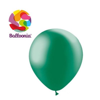 Balloonia - 12" - Metallic Forest Green Balloons Image 1