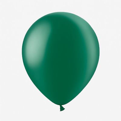 Balloonia - 12" - Metallic Forest Green Balloons Image 1