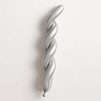 Balloonia - 2" - Grey - Metallic Silver Balloons Image 1