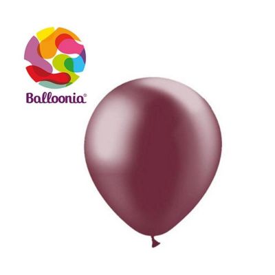 Balloonia - 5" - Burgundy - Metallic Balloons Image 1