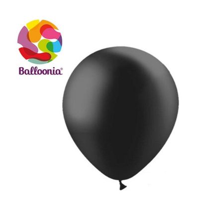 Balloonia - 5 - Metallic Black Balloons Image 1
