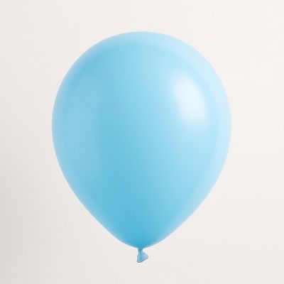 Balloonia - 5" - Metallic Sky Blue Balloons Image 1