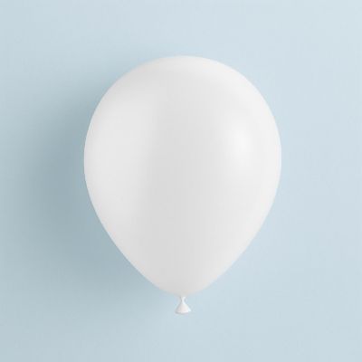 Balloonia - 5" - Metallic White Balloons Image 1