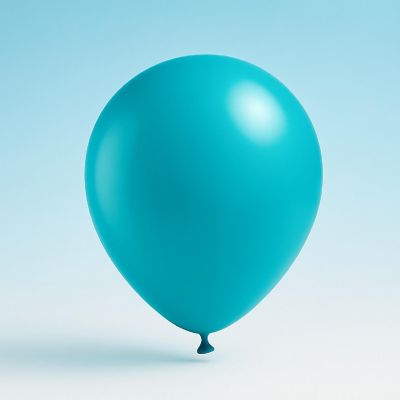 Balloonia - 5" - Turquoise Balloons Image 2