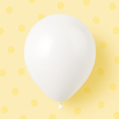 Balloonia - 5" - White - Metallic Balloons Image 2
