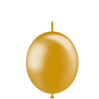 Balloonia - 6" - Metallic Gold Balloons Image 2