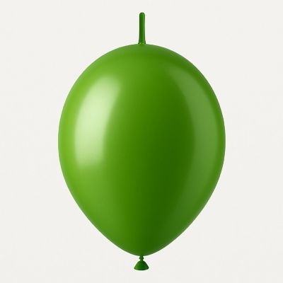 Balloonia - 6" - Metallic Green Balloons Image 1