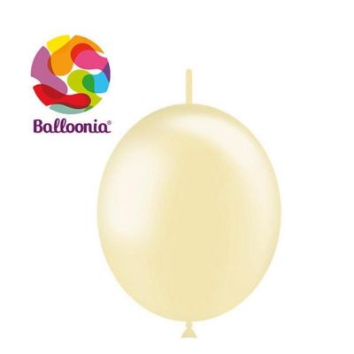 Balloonia - 6" - Metallic Ivory Balloons Image 1