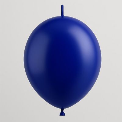 Balloonia - 6" - Metallic Navy Blue Balloons Image 1