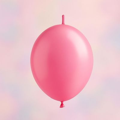 Balloonia - 6" - Metallic Pink Balloons Image 1
