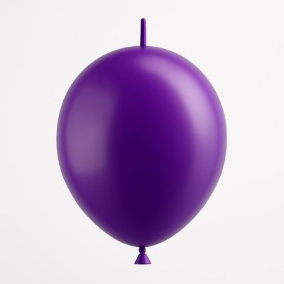 Balloonia - 6" - Metallic Purple Balloons Image 2