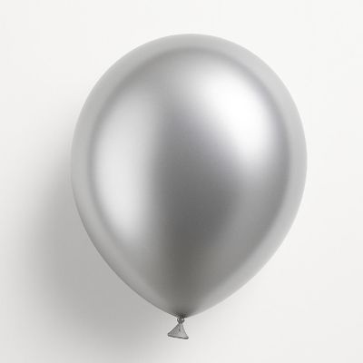 Balloonia - 6" - Metallic Silver Balloons Image 1