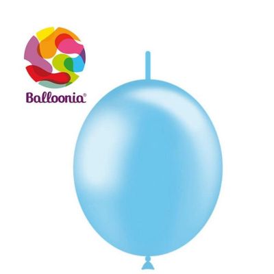 Balloonia - 6 - Metallic Sky Blue Balloons Image 1