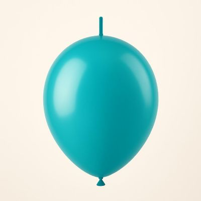 Balloonia - 6" - Metallic Turquoise Balloons Image 1