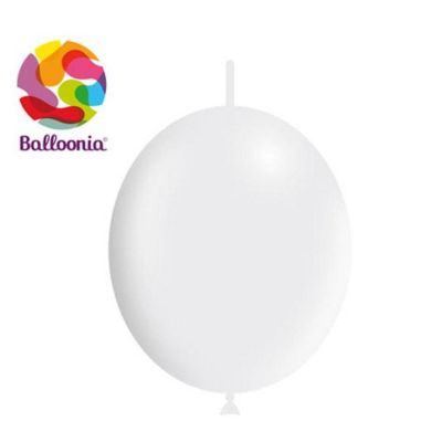 Balloonia - 6" - Metallic White Balloons Image 1