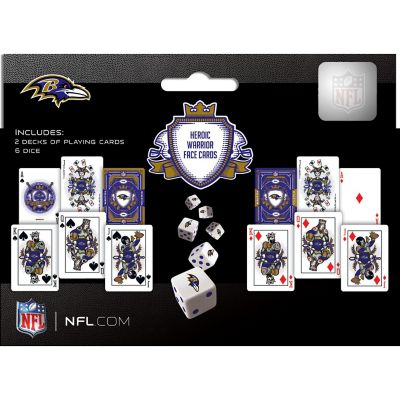 Baltimore Ravens - 2-Pack Playing Cards &amp; Dice Set Image 3