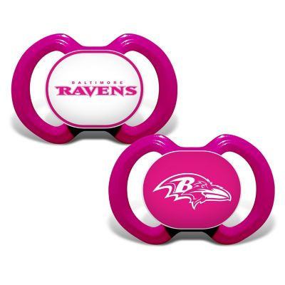 Baltimore Ravens - Pink Pacifier 2-Pack Image 1