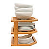 Bamboo 3-Tier Corner Shelf Image 1