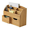 Bamboo Space-Saving Desk Organizer Image 1