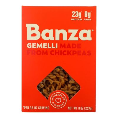 Banza - Pasta Chickpea Gemelli - Case of 6-8 OZ Image 1