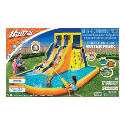 Banzai: Double Drench Inflatable Water Park and Splash Slide Image 1