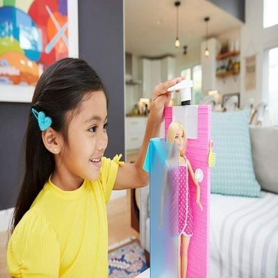 Barbie&#8482;  Shower Playset Working Shower & Bath Accessories Image 2