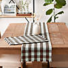 Bark Brown Heavyweight Check Fringed Placemat (Set Of 6) Image 4