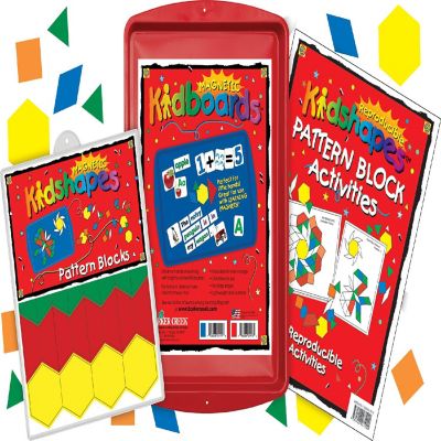 Barker Creek Learning Magnets&amp;#174; - Pattern Block Activity Kit Image 1