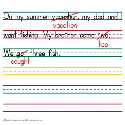 Barker Creek Raised Line Handwriting Paper - 2-Pack Image 3