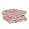 Barn Red And Off-White Tonal Recycled Cotton Waffle Dishtowel (Set Of 3) Image 1