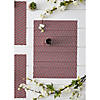 Barn Red Textured Twill Weave Placemat 6 Piece Image 1