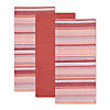 Barn Red Urban Stripe Dishtowel (Set Of 3) Image 1