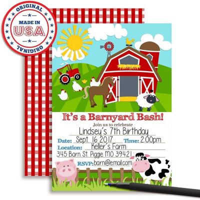 Barnyard Bash Farm Invitations 40pc. by AmandaCreation Image 2