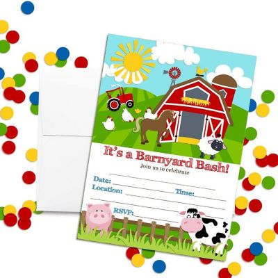 Barnyard Bash Farm Invitations 40pc. by AmandaCreation Image 3