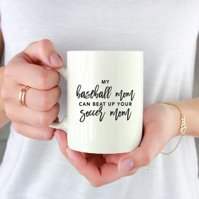 Baseball Mom Beats Soccer Mug Image 1