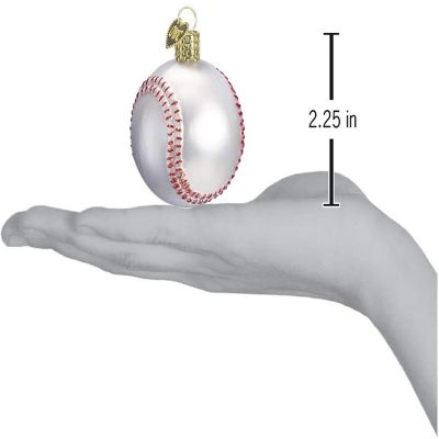 Baseball Old World Christmas Glass Ornament FREE BOX 44015 New Sports Decoration Image 2