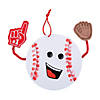 Baseball Thumbprint Sign Craft Kit - Makes 12 Image 1