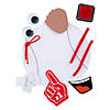 Baseball Thumbprint Sign Craft Kit - Makes 12 Image 1