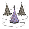 Basic Boo Halloween Cone Party Hats - 6 Pc. Image 1