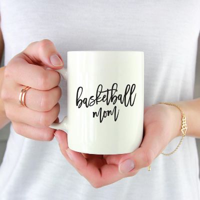 Basketball Mom Ceramic Mug Image 1