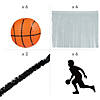 Basketball Orange, Black & White Parade Float Decorating Kit - 24 Pc. Image 1