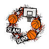 Basketball Wreath Craft Kit - Makes 1 Image 1