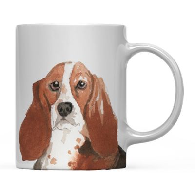 Basset Hound Up Close Ceramic Mug Image 2