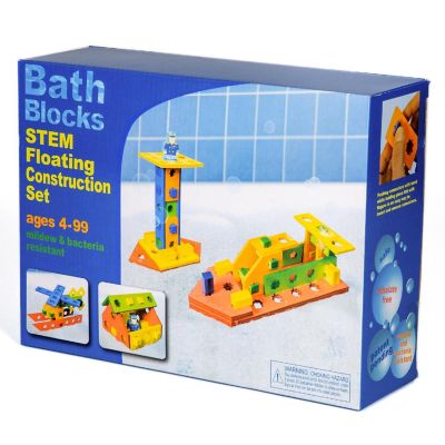 BathBlocks Planks & Pegs STEM Floating Construction Set Image 1