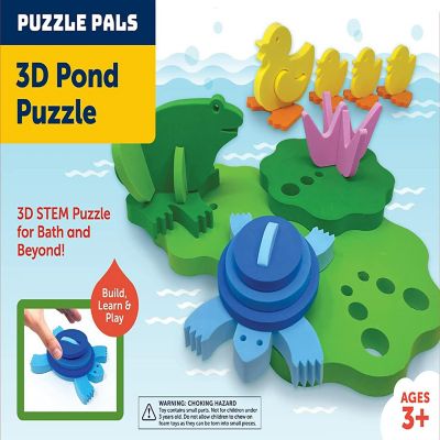 BathBlocks Pond Pals 3D Floating Puzzle & Playset Image 1