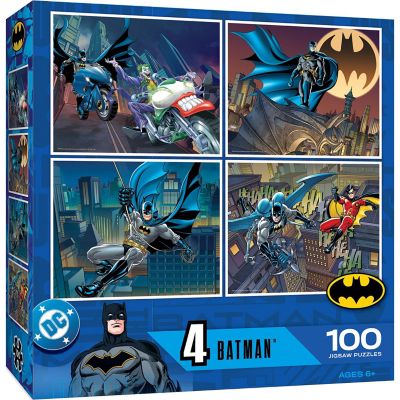 Batman 4-Pack 100 Piece Jigsaw Puzzles Image 1