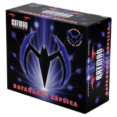 Batman Beyond Light Up Blue Batarang Prop Replica Image 1