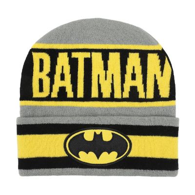 Batman Logo Gray Cuff Beanie Image 1
