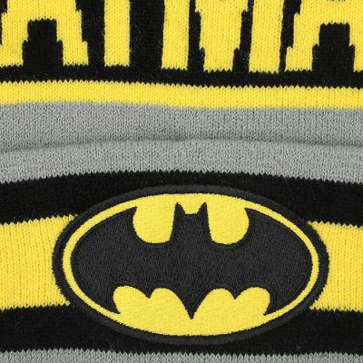 Batman Logo Gray Cuff Beanie Image 1