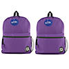 Bazic&amp;#174; Basic Backpack 16" Purple, Pack of 2 Image 1